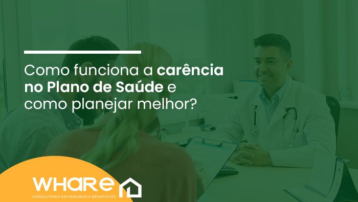 Médico sorridente atende casal em consultório, enquanto a paciente preenche um formulário. A imagem tem um filtro verde translúcido sobreposta.